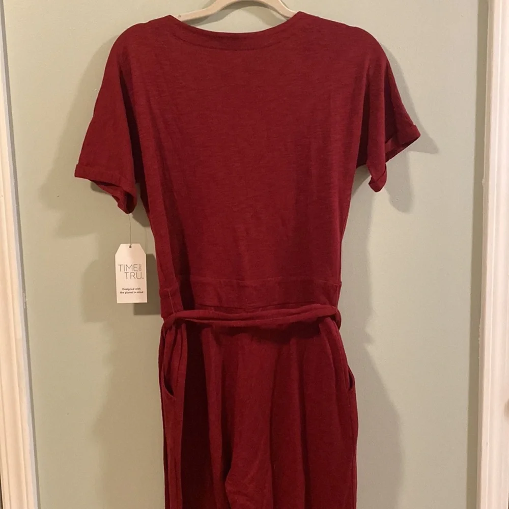Maroon Jumpsuit. Size XS